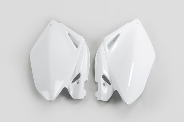 Plaques latérales porte-numéro Honda CRF 250 R (06-09) blancs* HO04606-041