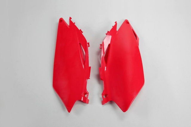 Plaques latérales porte-numéro Honda CRF 250 R (10) rouges HO04638-070