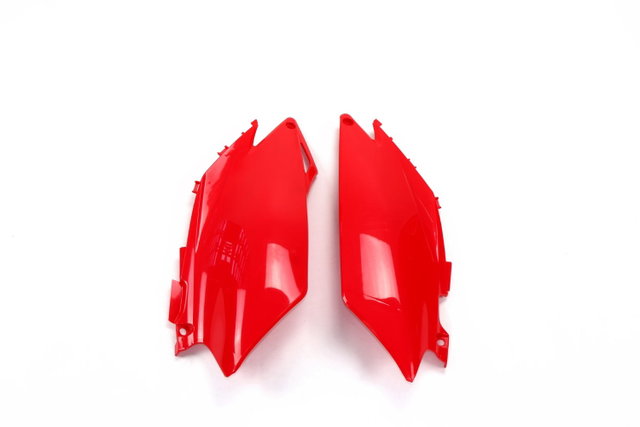 Plaques latérales porte-numéro Honda CRF 450 R (11-12) rouges HO04647-070
