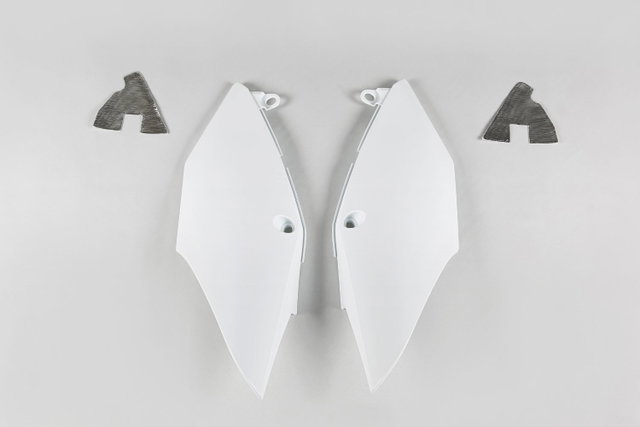 Plaques latérales porte-numéro Honda CRF 450 R (17-20) blancs* HO04684-041