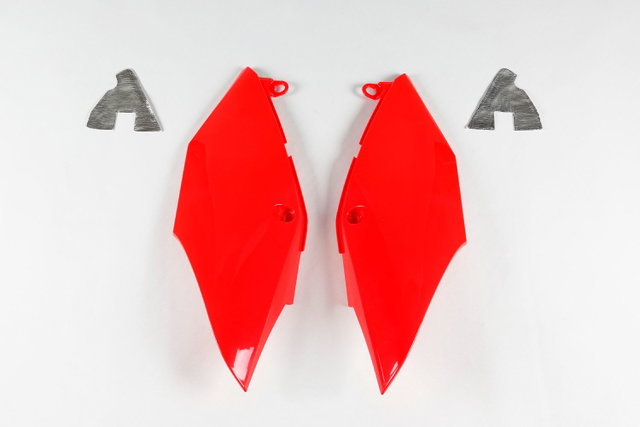 Plaques latérales porte-numéro Honda CRF 450 RX (17-20) rouges HO04684-070