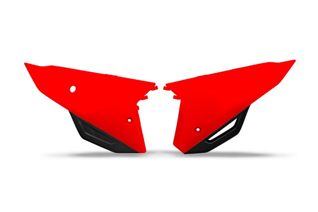Plaques latérales porte-numéro Honda CRF 450 R (21-24) rouges* HO05606-070
