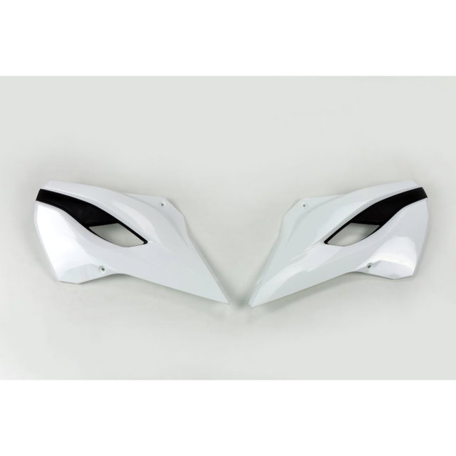 Coques de Radiateur Husqvarna 450 FE (14-16) blancs et noirs* HU03353-041