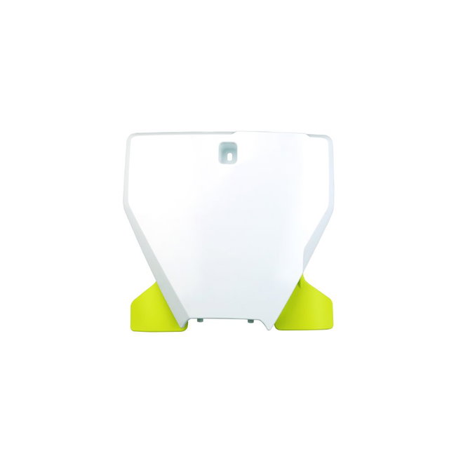 Plaque numéro avant Husqvarna 125 TC (20-22) blanche e jaune fluo HU03395-040