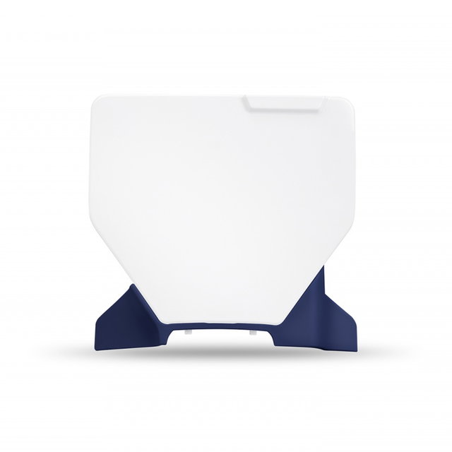 Plaque numéro avant Husqvarna 125 TC (23-26) blanche e bleu* HU04324-999