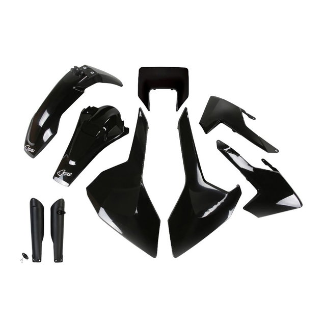 Kit plastiques Husqvarna 250 TE (17-19) - couleur noir HUKIT621F-001
