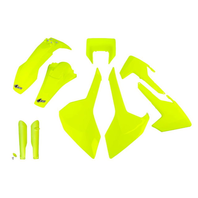 Kit plastiques Husqvarna 350 FE (17-19) - couleur jaune fluo HUKIT621F-DFLU