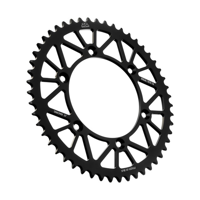 Couronne arrière JT ergal Fantic 450 XEF (22-26) 51 dents noir JTA251.51BLK