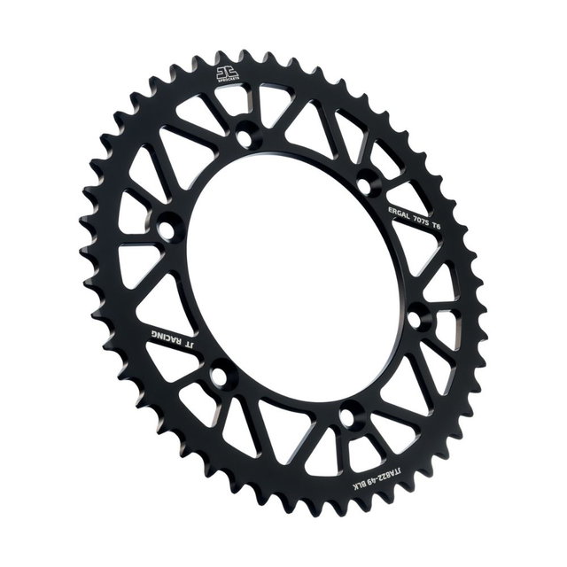 Couronne arrière JT ergal Sherco 250 SEF-R (14-27) 49 dents noir JTA822.49BLK