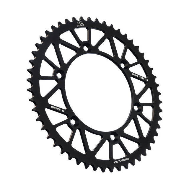 Couronne arrière JT ergal Beta RR 498 (12) 52 dents noir JTA822.52BLK