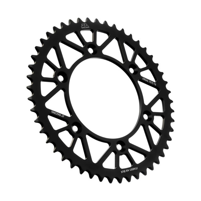 Couronne arrière JT ergal Triumph TF 250 X (24-26) 49 dents noir JTA897.49BLK
