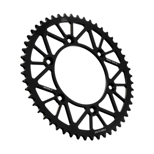Couronne arrière JT ergal KTM 150 EXC (20-25) 52 dents noir JTA897.52BLK