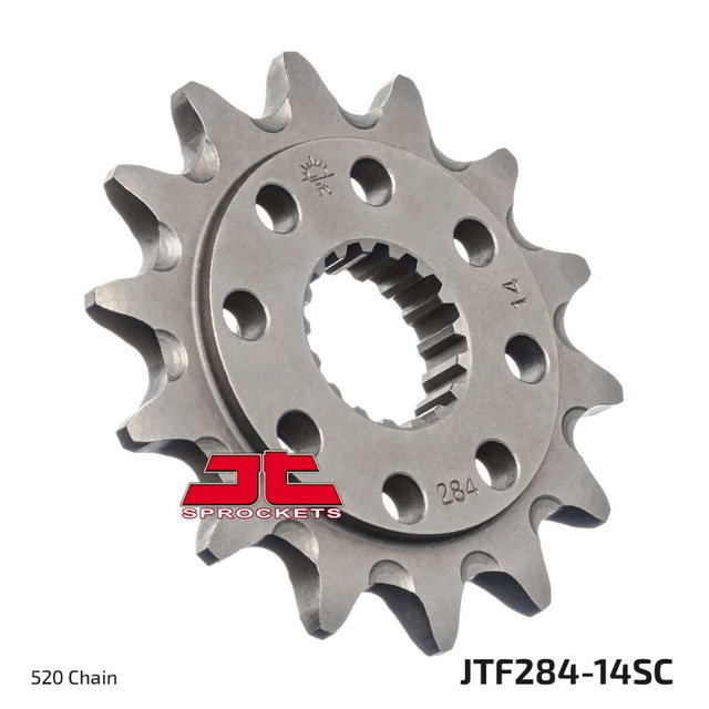 Pignon avant JT Honda CRF 450 R (02-26) 14 dents anti-boue JTF284.14SC