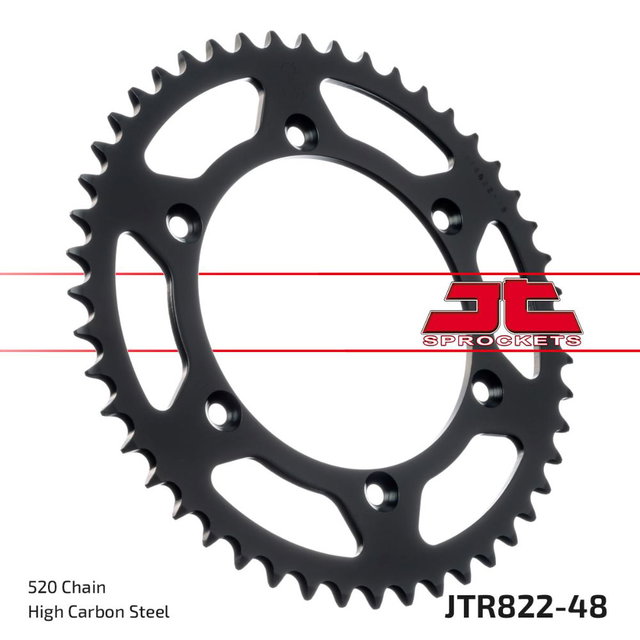 Couronne arrière JT acier Beta RR 400 (05-12) 48 dents JTR822.48