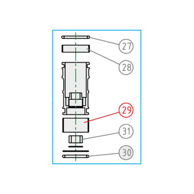 Piston libre KYB Husqvarna 450 TC (10) - Bague inférieure K110290000101
