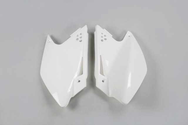 Plaques latérales porte-numéro Kawasaki KX 250 F (06-08) blancs* KA03768-047