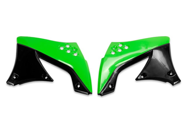 Coques de Radiateur Kawasaki KX 450 F (09-11) verts et noirs* KA03799-999