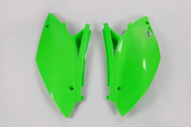 Plaques latérales porte-numéro Kawasaki KX 250 F (09-12) verts KA04700-026