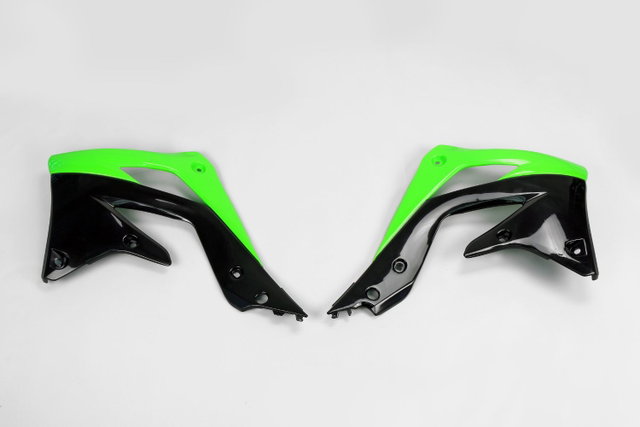 Coques de Radiateur Kawasaki KX 450 F (12-15) noirs et verts* KA04719-999
