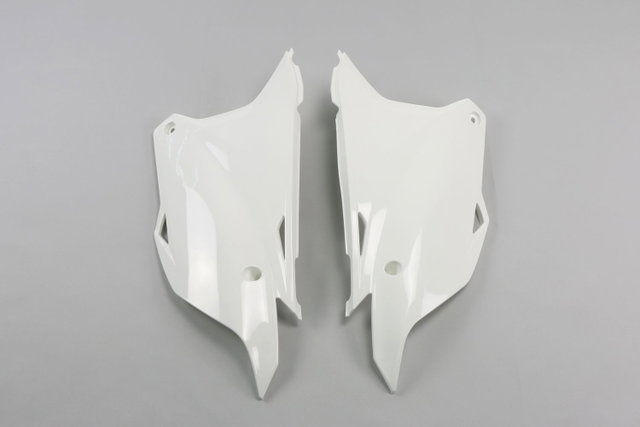 Side number plates Kawasaki KX 85 (14-26) white* KA04729-047