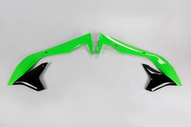 Coques de Radiateur Kawasaki KX 450 F (16-18) verts et noirs* KA04736-999
