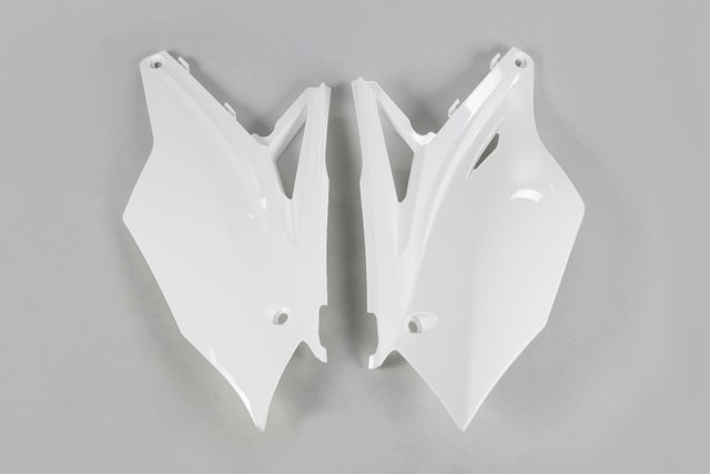 Side number plates Kawasaki KX 250 F (17-20) white* KA04737-047
