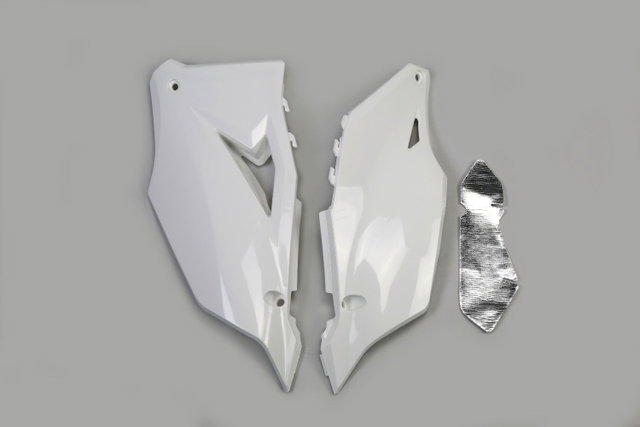 Plaques latérales porte-numéro Kawasaki KX 250 F (21-24) blancs KA04752-047