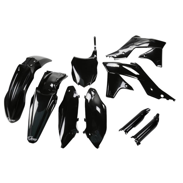Kit plastiques Kawasaki KX 250 F (13-16) - couleur noir KAKIT219F-001