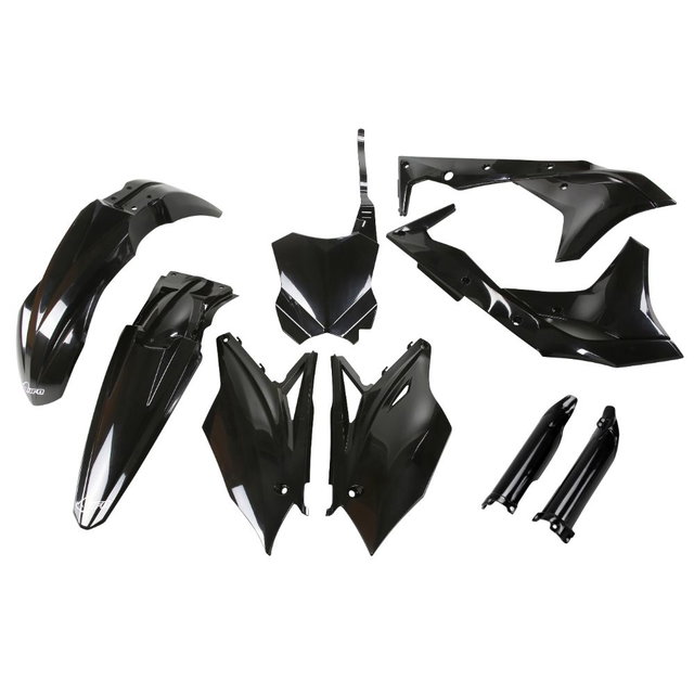 Kit plastiques Kawasaki KX 250 F (17) - couleur noir KAKIT224F-001
