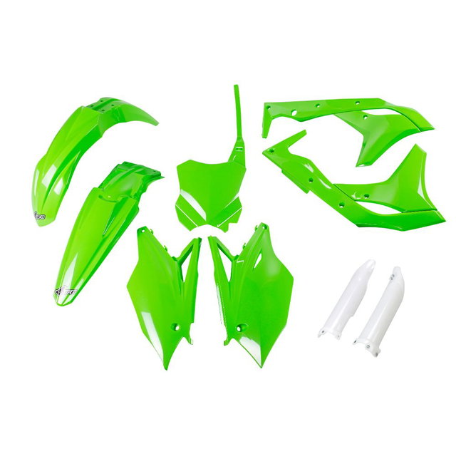 Kit plastiques Kawasaki KX 250 F (17) - couleur vert KAKIT224F-026