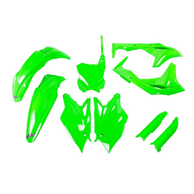 Plastics kit Kawasaki KX 250 F (18-20) - colour neon green KAKIT225F-AFLU