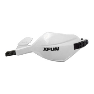 Paire de protège-mains fermés XFun Shield 2.0 pour guidon 28,6 mm blancs