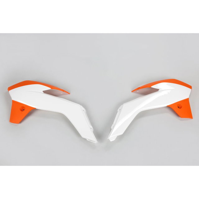 Coques de Radiateur KTM 85 SX (13-17) blancs et orange* KT04042-999W