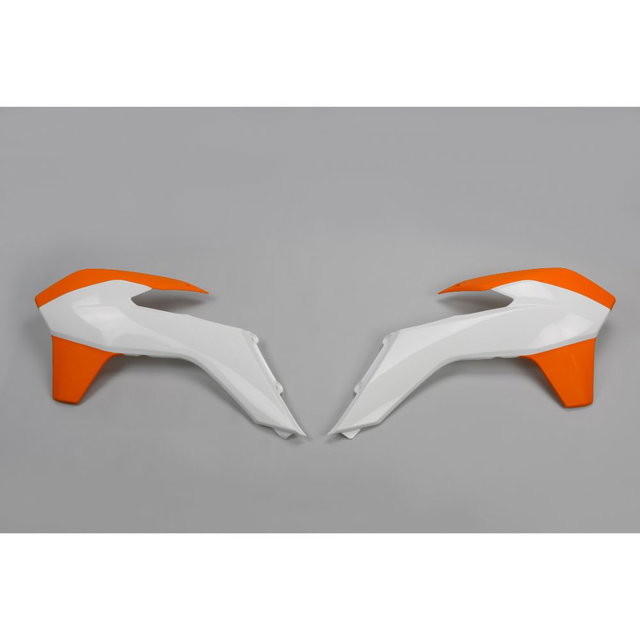 Coques de Radiateur KTM 200 EXC (14-16) blancs et orange* KT04052-999W