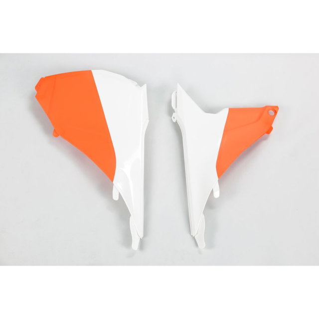Couvercle de boîte à air KTM 250 SX-F (13-15) blanc e orange* KT04053-999W