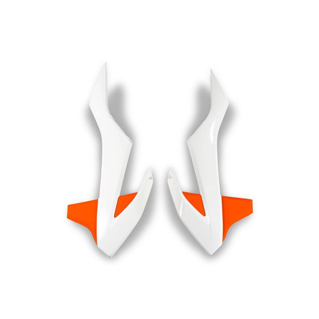 Coques de Radiateur KTM 85 SX (18-24) blancs et orange* KT04085-999W