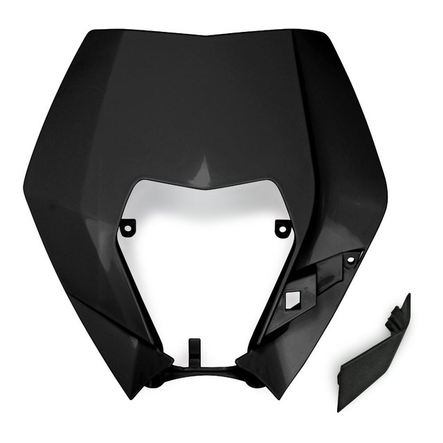 Plaque phare avant KTM 125 EXC (09-13) noir KT04090-001