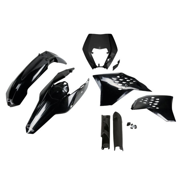Kit plastiques KTM 200 EXC (09-11) - couleur noir KTKIT520F-001