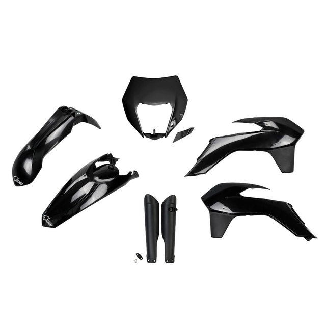 Kit plastiques KTM 200 EXC (14-16) - couleur noir KTKIT524F-001
