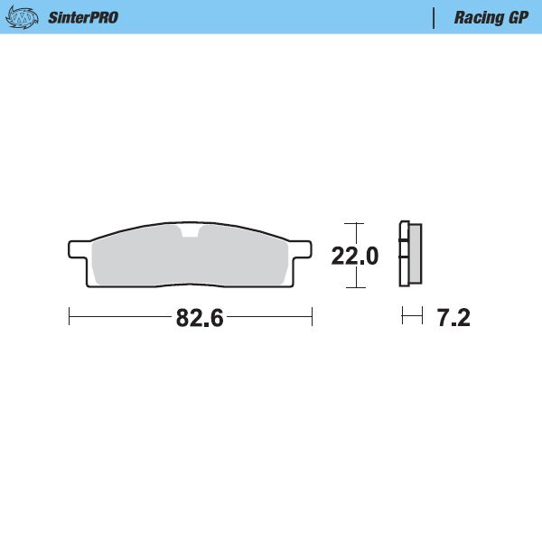 Plaquettes Moto Master Yamaha YZ 65 (18-25) avant GP MM-091212