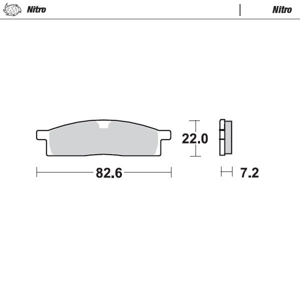 Plaquettes Moto Master Yamaha YZ 85 (02-25) avant nitro MM-091221