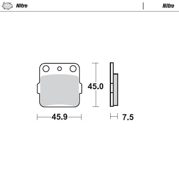 Plaquettes Moto Master Yamaha YZ 65 (18-25) arrière nitro MM-091421