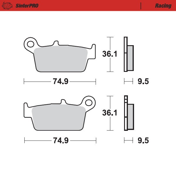 Plaquettes Moto Master Suzuki RM 125 (96-12) arrière racing MM-091811