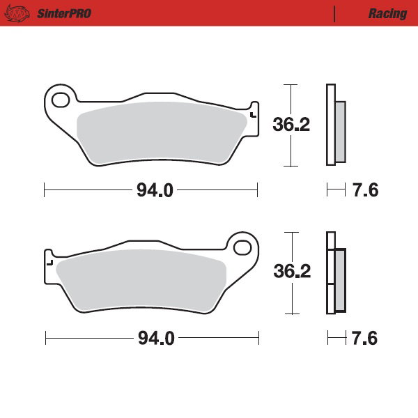 Brake pads Moto Master Kawasaki KX 450 F (24-26) anteriori racing MM-093011