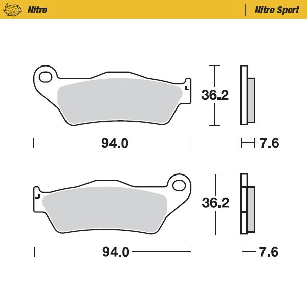 Plaquettes Moto Master Husaberg 350 FE (13-14) avant nitro MM-093022