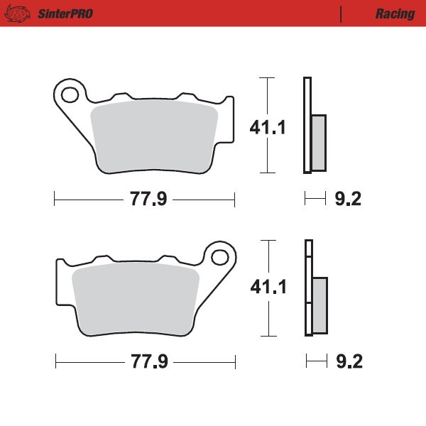 Plaquettes Moto Master Husaberg 450 FE (04-08) arrière racing MM-093211