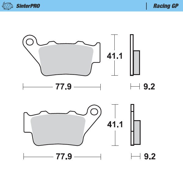 Plaquettes Moto Master Husaberg 450 FE (04-08) arrière GP MM-093212