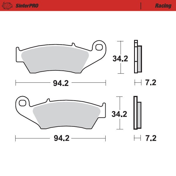 Plaquettes Moto Master Beta RR 498 (12-14) avant racing MM-093411