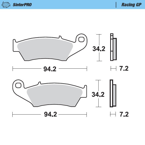 Plaquettes Moto Master Beta RR 400 (05-14) avant GP MM-093412