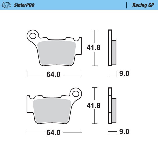 Plaquettes Moto Master KTM 85 SX (21-25) arrière GP MM-094412